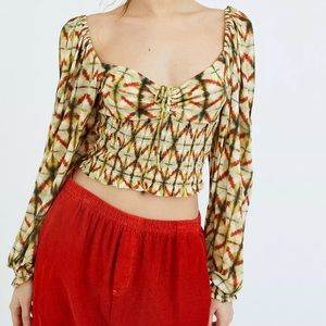 UO Old Soul Smocked Top